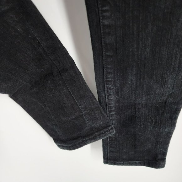 Joes Jeans Skinny 27 Morter Black Honey Rhinestone Pocket Cotton Stretch Denim - Picture 7 of 12